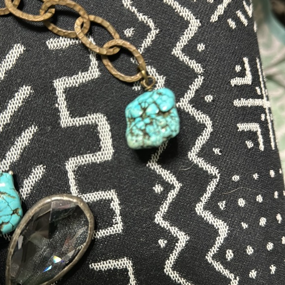 Art by Amy Chunky necklace with genuine turquoise. NWT. - Picture 4 of 6